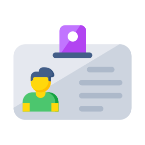 Id Card, Identification Card, Identity Card, I'd Badge, Membership Card icon