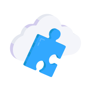 Cloud Problem Solving, Cloud Logic, Cloud Technology, Cloud Computing, Jigsaw icon