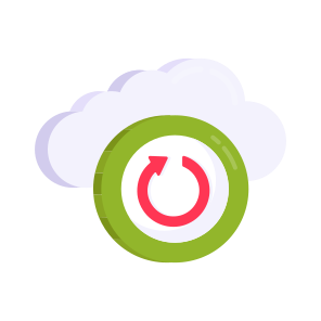 Cloud Update, Cloud Refresh, Cloud Sync, Cloud Synchronization, Cloud Reload icon