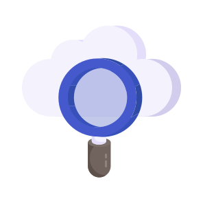 Search Cloud, Cloud Analysis, Find Cloud, Cloud Exploration, Cloud Technology icon