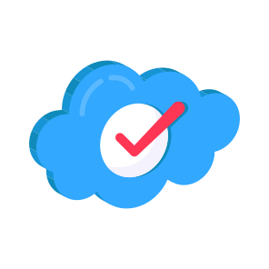 Verified Cloud, Approved Cloud, Cloud Technology, Cloud Computing, Cloud Storage icon