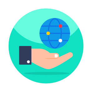 Earth Care,, Planet Care, Universe Care, Global Care, Sphere icon