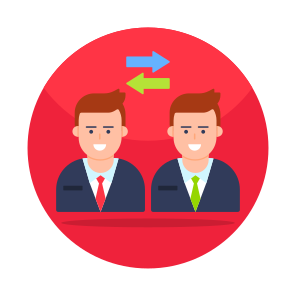 Employee Exchange, Employee Turnover, Employee Replacement, User Replacement, User Turnover icon