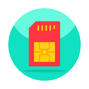 Sim, Phone Sim, Sim Card, Subscriber Identity Module, Microsim, Mobile Chip icon