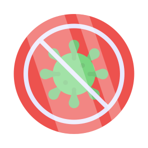 Stop Covid, Stop Coronavirus, No Covid, Covid Prohibition, Coronavirus Prohibition icon