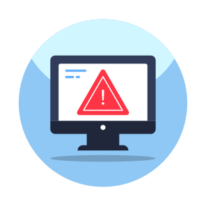 System Error, System Alert, System Warning, System Caution, Computer Error icon