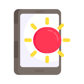Mobile Brightness, Brightness Control, Brightness App, Mobile App, Mobile Application icon