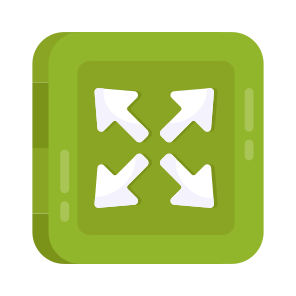 Outward Arrows, Outward Screen, Fullscreen, Exploding Arrows, Expand Arrows, icon