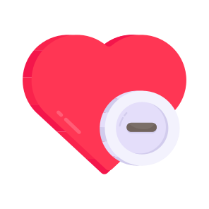 Remove Heart, Love, Romance, Favorite, Affection icon