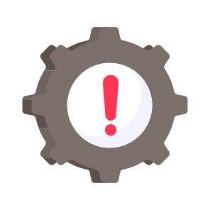 Setting Error, Setting Alert, Setting Warning, Setting Problem, Setting Caution, icon