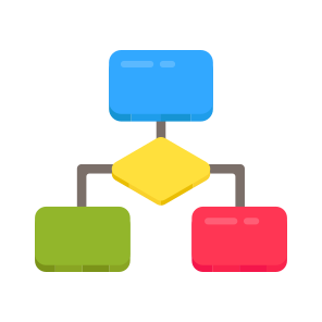 Sitemap, Flowchart, Flow Diagram, Hierarchy, Algorithm icon