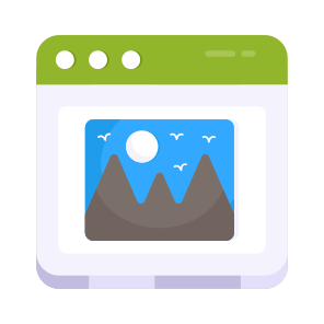 Web Landscape, Web Picture, Web Gallery, Web Photo, Landscape Website, icon