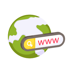 Www, World Wide Web, Search Box, Web Browser, Web Network icon