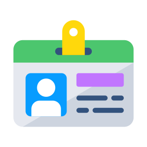 Id Card, Identification Card, Identity Card, I'd Badge, Membership Card icon
