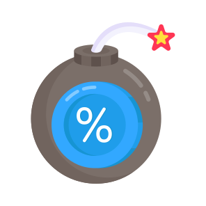 Big Sale, Bomb Sale, Explosive Sale, Commerce, Shopping Sale, icon