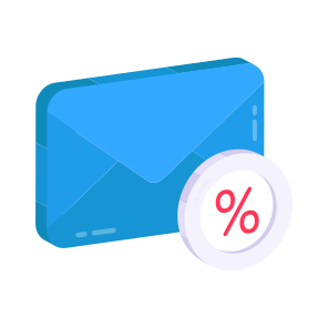 Discount Mail, Email Correspondence, Letter, Envelope, Inbox icon