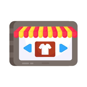 Mobile Shop, Mobile Store, Online Shop, Online Store, Ecommerce, Icon icon