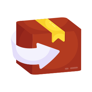 Parcel Return, Package Return, Order Return, Parcel Reback, Package Refund icon