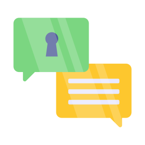 Secure Chat, Encrypted Chat, Encrypted Message, Message Security, Message Protection icon