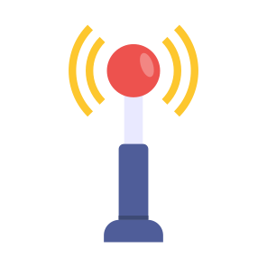 Signs Tower, Signal Antenna, Wireless Network, Broadband Connection, Gsm icon