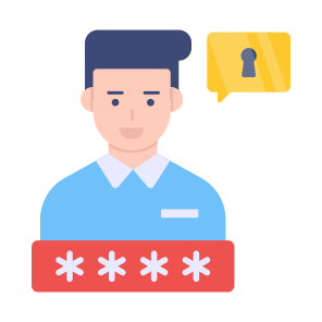 User Security, User Protection, Secure Profile, Secure Account, Person Security icon