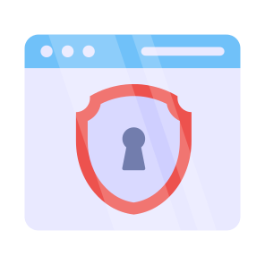 Web Security, Web Protection, Secure Website, Encrypted Website, Web Safety, icon