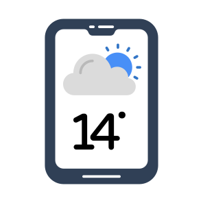 Mobile Weather App, Mobile Forecast, Mobile Overcast, Meteorology, Online Weather Forecast icon