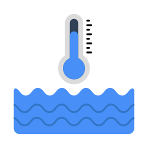 Water Temperature, Low Water Temperature, Sea Temperature, Ocean Temperature, Temperature Indicator icon