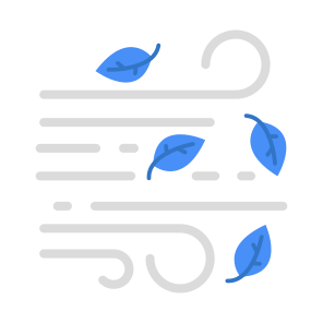 Wind, Blowing, Breeze, Air, Flying, Leaves, Meteorology, Icon, Vector, Flat, icon