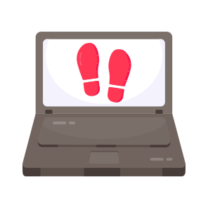 Footprints, Footsteps, Footmark, Evidence, Foot Tracking icon