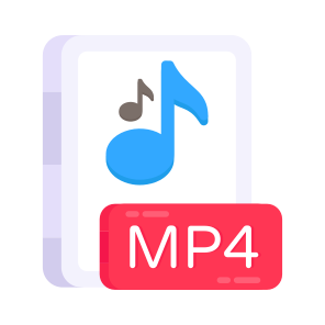 Mp4 File, File Format, Filetype, File Extension, Audio File, icon