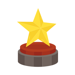 Star Trophy, Triumph, Award, Reward, Achievement icon