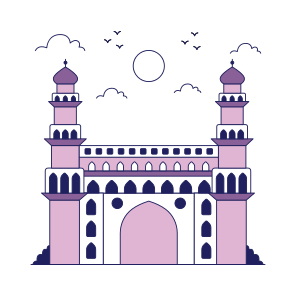 Landmark, Monument, Building, Architecture, Charminar icon