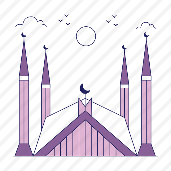 Landmark, Monument, Building, Architecture, Faisal Mosque preview