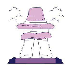 Landmark, Monument, Building, Architecture, Inukshuk icon