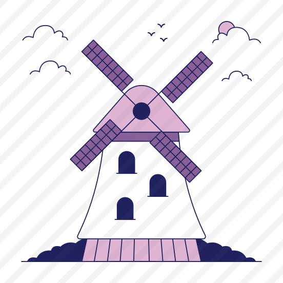 Landmark, Monument, Building, Architecture, Kinderdijk Windmills preview