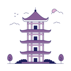 Landmark, Monument, Building, Architecture, Mt Fuji Temple icon