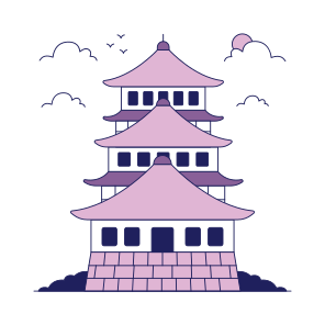 Landmark, Monument, Building, Architecture, Osaka Castle icon