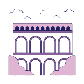 Landmark, Monument, Building, Architecture, Pont Du Gard icon
