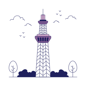 Landmark, Monument, Building, Architecture, Tokyo Skytree icon