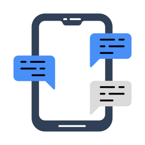 Mobile Chatting, Mobile Communication, Mobile Conversation, Mobile Message, Mobile Text, à icon