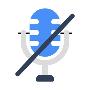 No Mic, No Microphone, No Sound, No Voice, Lno Recording icon