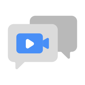 Video Chatting, Video Communication, Video Conversation, Video Message, Video Text, icon