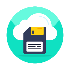 Cloud Floppy, Floppy Disk, Cloud Diskette, Cloud Storage, Memory Device icon