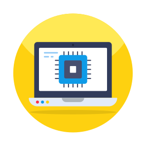 System Processor, Ai, Artificial Intelligence, Laptop Processor, Online Processor, icon