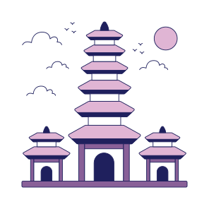 Landmark, Monument, Building, Architecture, Besakih Temple icon