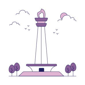 Landmark, Monument, Building, Architecture, Jakarta icon