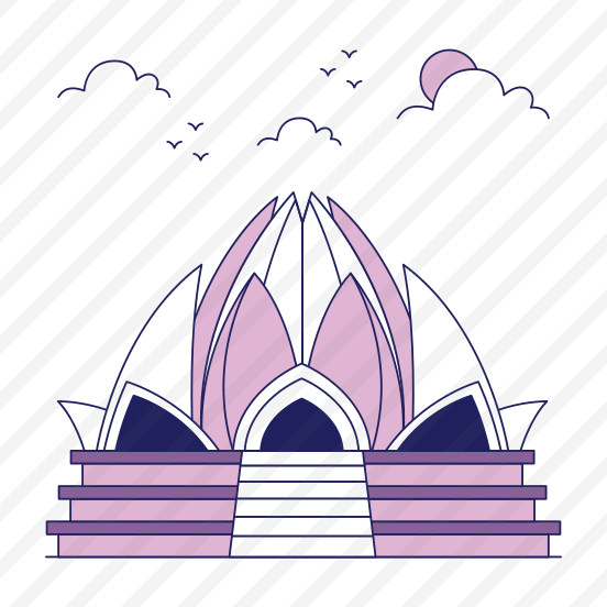 Landmark, Monument, Building, Architecture, Lotus Temple preview