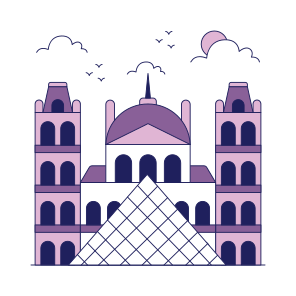 Landmark, Monument, Building, Architecture, Louver Museum icon