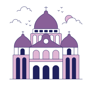 Landmark, Monument, Building, Architecture, Sacre Coeur icon